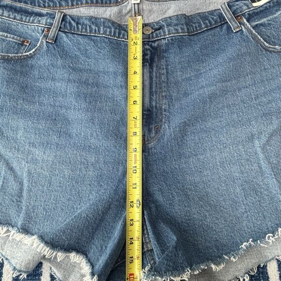 Abercrombie & Fitch 37/24 Women's 4" High Rise The Mom Cut Off Jean Shorts - Picture 4 of 8